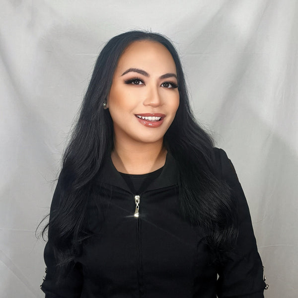 Portrait of Dee, CIDESCO-certified esthetician and owner of Ma-Arteh Beauty Studio and Medispa in Edmonton

